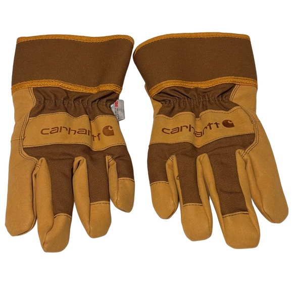 Carhartt 3M Insulated Duck/Synthetic Leather Work Gloves w/Safety Cuff Sz L - Picture 1 of 4